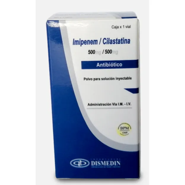 IMIPENEN + CILASTATINA 500 /500 MG CAJA X 1 VIAL - Ecofarma